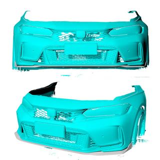 Lame de Pare-chocs Avant V3 (Carbone) Honda Civic HB 2021- photo 2
