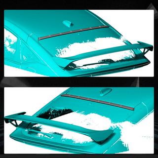 Casquette de Spoiler (Carbone) Honda Civic HB 2021- photo 2