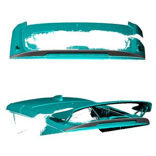 Spoiler (Carbone) Honda Civic HB 2021- photo 2