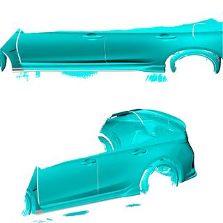 Bas de Caisse (Carbone) Honda Civic HB 2021- photo 2