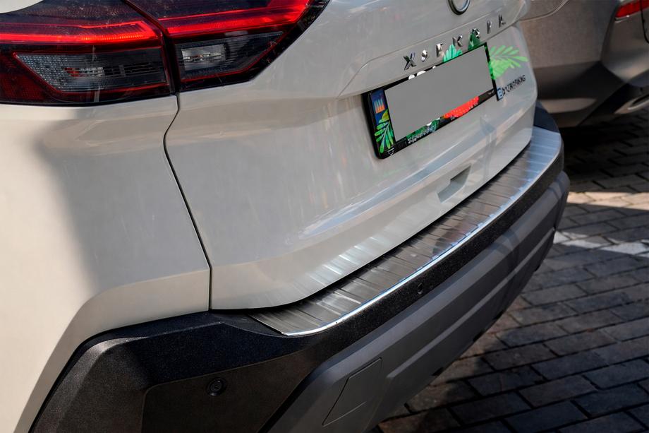 Nissan X-trail T33/Rogue 2022- Protection de pare-chocs arrière Carmos (pour e-Power, acier inoxydable, mat) Photo 5