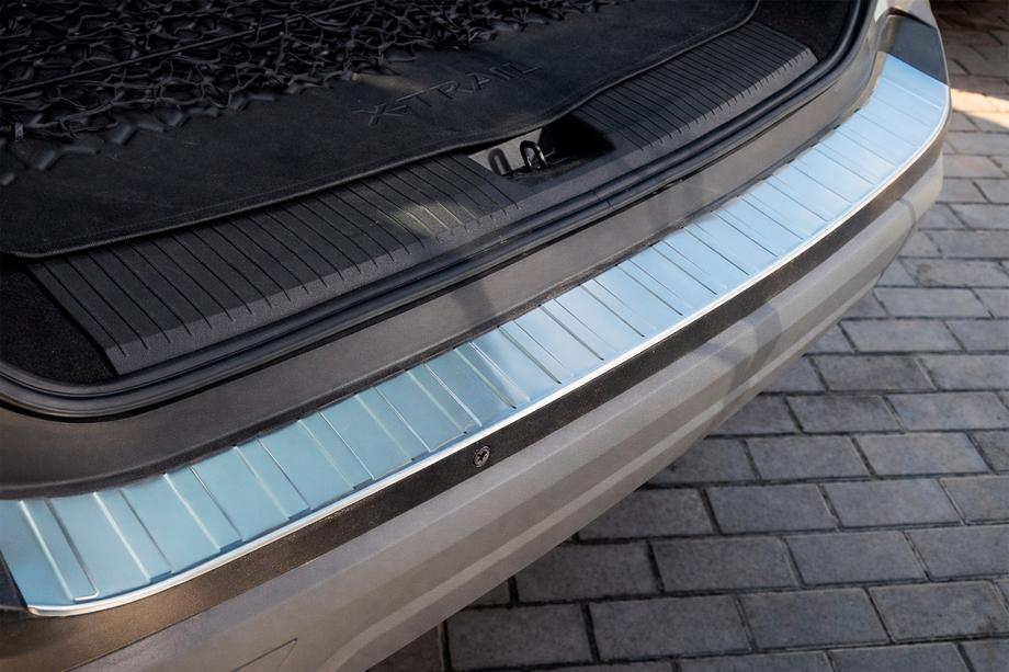 Nissan X-trail T33/Rogue 2022- Protection de pare-chocs arrière Carmos (pour e-Power, acier inoxydable, mat) Photo 7