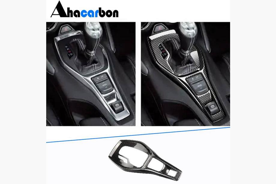 Chevrolet Camaro 2015- Cache de Sélecteur de Vitesse (Carbone) Image