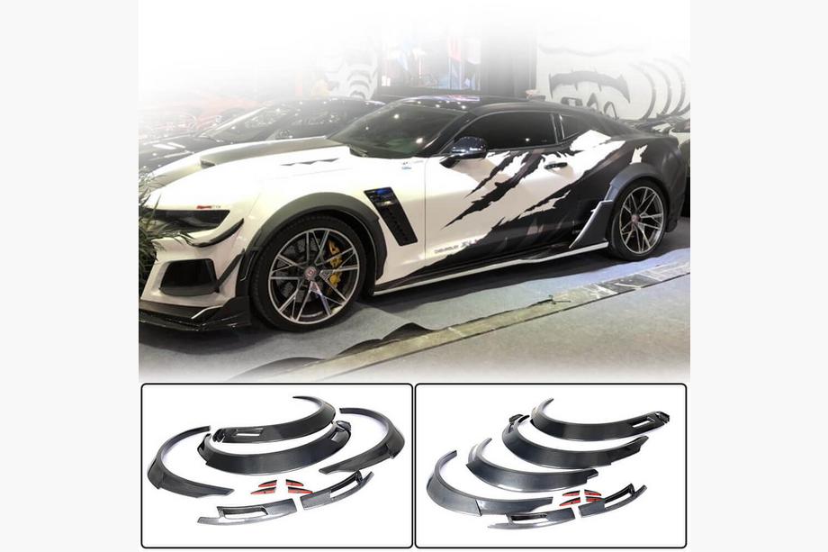 Chevrolet Camaro 2015- Extensions d'ailes (2016-2019, Carbone) Photo 1