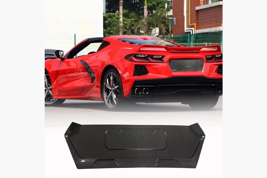 Chevrolet Corvette C8 2019- Cache de coffre en carbone (2019-2022, Carbone) Photo 1