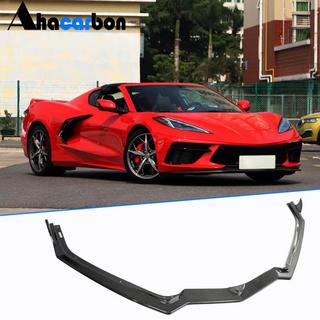 Lame Avant Pare-chocs (2019-2022, Carbone) Chevrolet Corvette C8 2019- photo 2