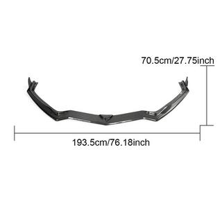 Lame Avant Pare-chocs (2019-2022, Carbone) Chevrolet Corvette C8 2019- photo 3