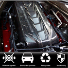 Chevrolet Corvette C8 2019- Cache moteur (2019-2022, Carbone) photo 2