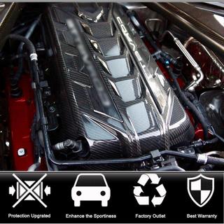Cache moteur (2019-2022, Carbone) Chevrolet Corvette C8 2019- photo 2
