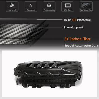 Cache moteur (2019-2022, Carbone) Chevrolet Corvette C8 2019- photo 4