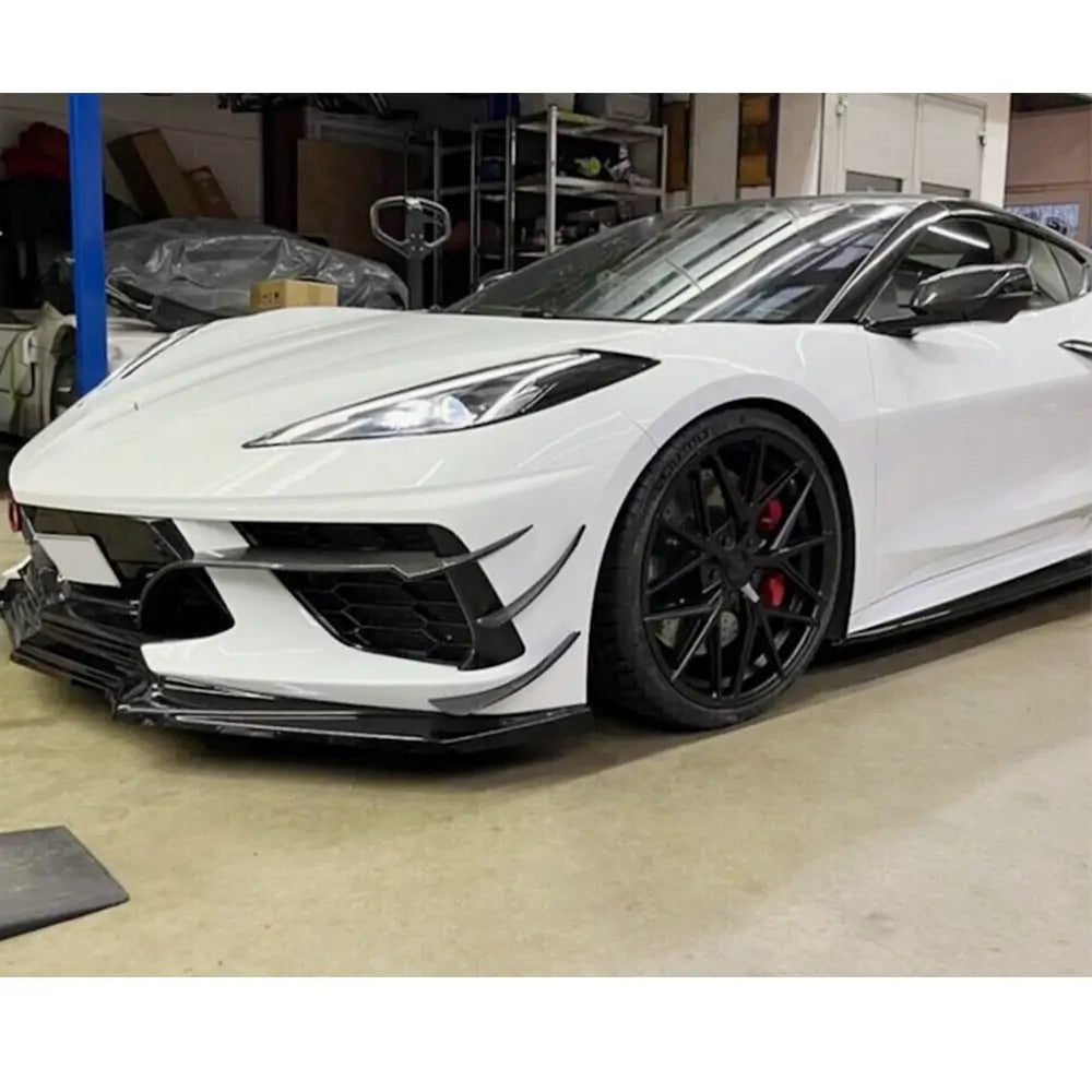 Caches de Pare-chocs Avant Carbone (2019-2022) Chevrolet Corvette C8 2019- photo 2