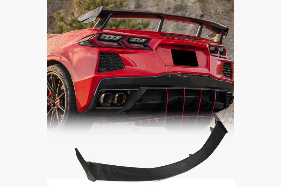 Chevrolet Corvette C8 2019- Aileron V1 (Carbone) Image