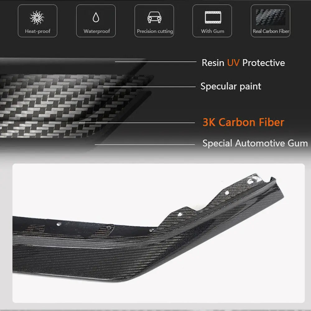 Lame avant de pare-chocs (pour Z06, 2020-2024, Carbone) Chevrolet Corvette C8 2019- photo 3