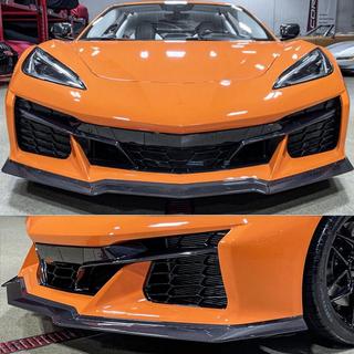 Lame avant de pare-chocs (pour Z06, 2020-2024, Carbone) Chevrolet Corvette C8 2019- photo 2