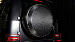 Mercedes G class W465 2025- Entourages de Feux Arriere Carbone photo 1