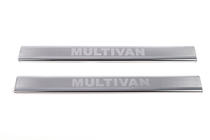 Volkswagen T4 Caravelle/Multivan 1990–2003 Seuils de Porte Inox LASER (2 pcs, Acier Inoxydable) Multivan photo 2