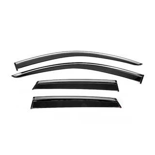 Deflecteurs de Vitres avec Moulure Chromee Niken Luxury (4 pcs)