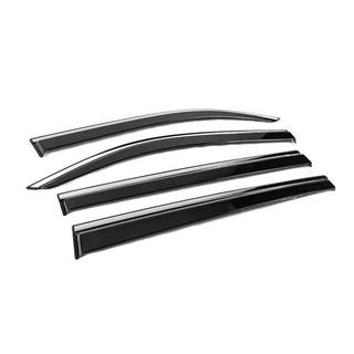 Deflecteurs de Vitres avec Moulure Chromee Niken Luxury (4 pcs) Fiat Doblo III 2023- photo 3