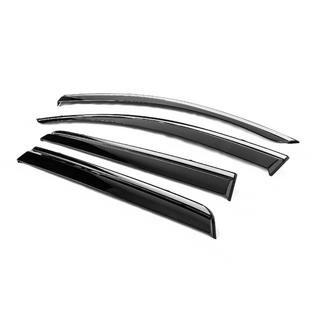 Deflecteurs de Vitres avec Moulure Chromee Niken Luxury (4 pcs) photo 2