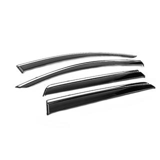 Deflecteurs de Vitres avec Moulure Chromee Niken Luxury (4 pcs) photo 3