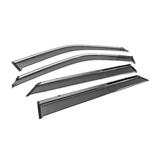 Deflecteurs de Vitres avec Moulure Chromee Niken Luxury (4 pcs) photo 3
