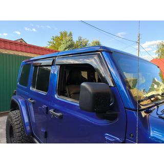 Deflecteurs de Vitres Niken Luxury (4 pcs) Jeep Wrangler 2018- photo 4