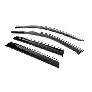 Deflecteurs de Vitres avec Moulure Chromee Niken Luxury (4 pcs) Jeep Grand Cherokee WK2 2010-2021 photo 2