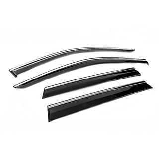 Deflecteurs de Vitres avec Moulure Chromee Niken Luxury (4 pcs) Jeep Grand Cherokee WK2 2010-2021 photo 3