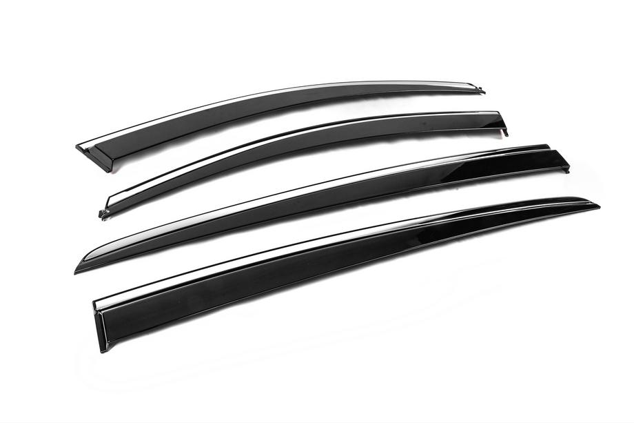 Kia Sportage 2015-2021 Deflecteurs de Vitres avec Moulure Chromee Niken Luxury (4 pcs) Photo 4