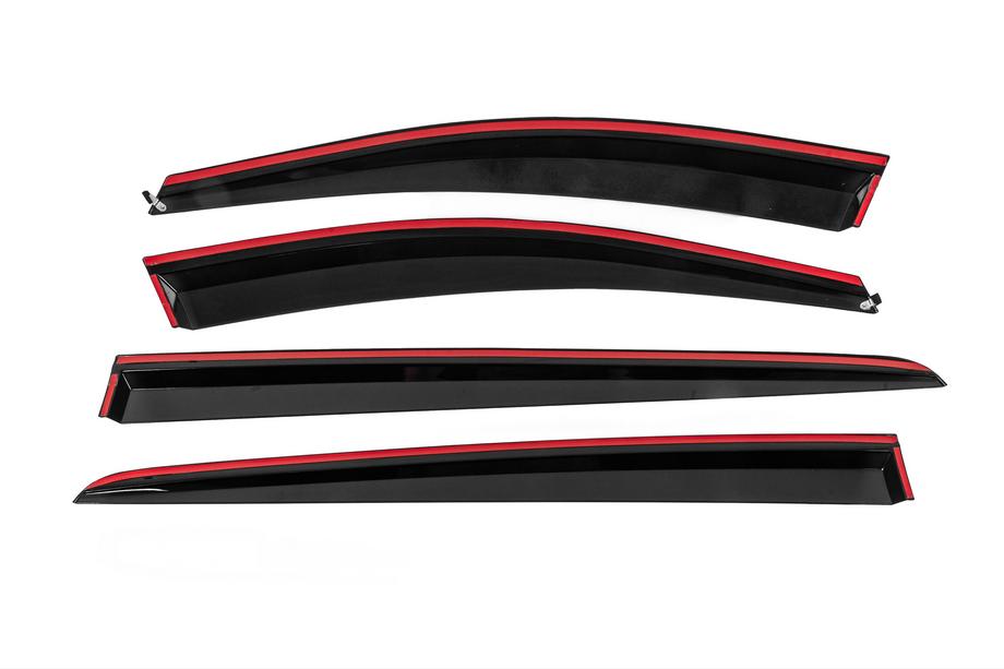 Kia Sportage 2015-2021 Deflecteurs de Vitres avec Moulure Chromee Niken Luxury (4 pcs) Photo 5