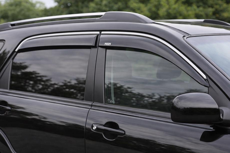Kia Sportage 2004-2010 Deflecteurs de Vitres avec Moulure Chromee Niken Luxury (4 pcs) Photo 2
