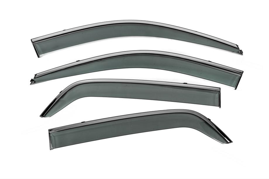 Kia Sportage 2004-2010 Deflecteurs de Vitres avec Moulure Chromee Niken Luxury (4 pcs) Photo 4