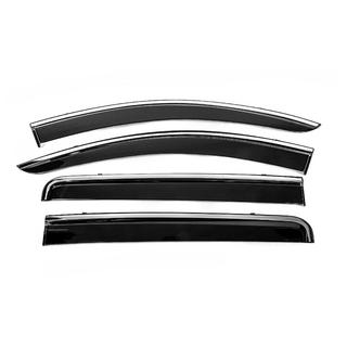 Deflecteurs de Vitres avec Moulure Chromee Niken Luxury (4 pcs) Mitsubishi L200 2015-2024 photo 1
