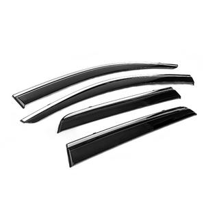 Deflecteurs de Vitres avec Moulure Chromee Niken Luxury (4 pcs) photo 3