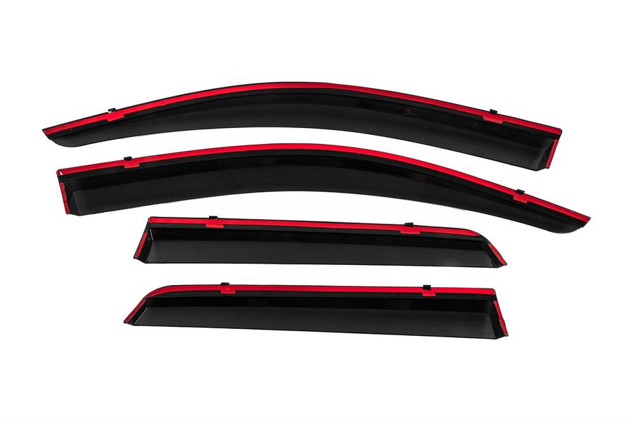 Mitsubishi ASX 2010-2023 Deflecteurs de Vitres avec Moulure Chromee Niken Luxury (4 pcs) Photo 4