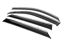 Peugeot 2008 2019- Deflecteurs de Vitres avec Moulure Chromee Niken Luxury (4 pcs) photo 2