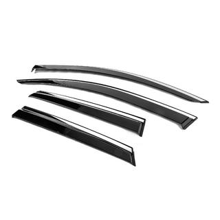 Deflecteurs de Vitres avec Moulure Chromee Niken Luxury (4 pcs) Renault Captur 2013-2019 photo 2