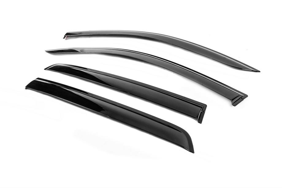 Toyota Hilux 2015- Deflecteurs de Vitres avec Moulure Chromee Niken Luxury (4 pcs) Photo 2