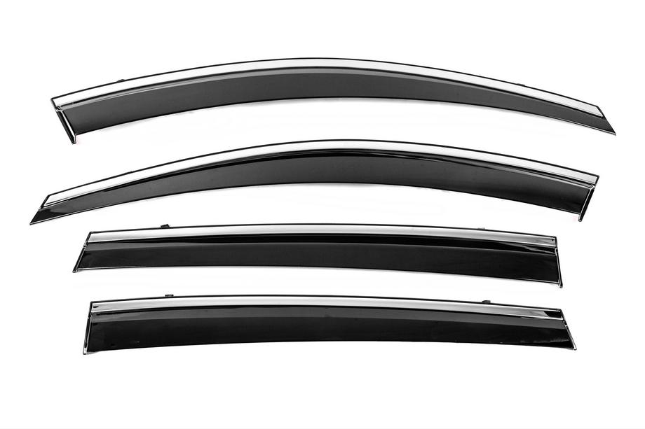 Toyota Rav 4 2013-2018 Deflecteurs de Vitres avec Moulure Chromee Niken Luxury (4 pcs) Image