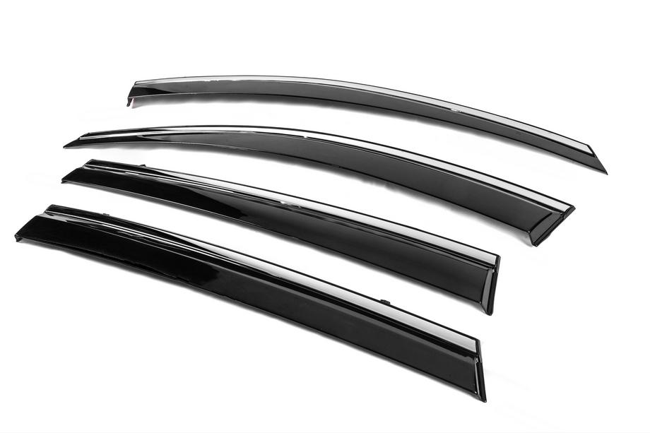 Toyota Rav 4 2013-2018 Deflecteurs de Vitres avec Moulure Chromee Niken Luxury (4 pcs) Photo 2