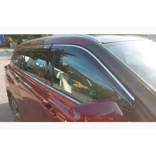 Deflecteurs de Vitres avec Moulure Chromee Niken Luxury (4 pcs)