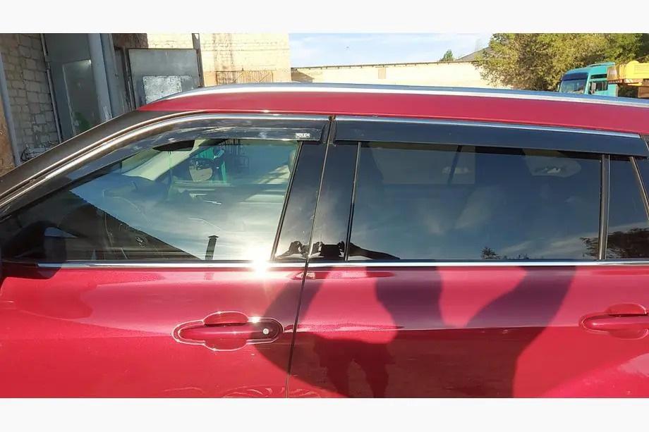 Toyota Highlander 2019- Deflecteurs de Vitres avec Moulure Chromee Niken Luxury (4 pcs) Photo 2