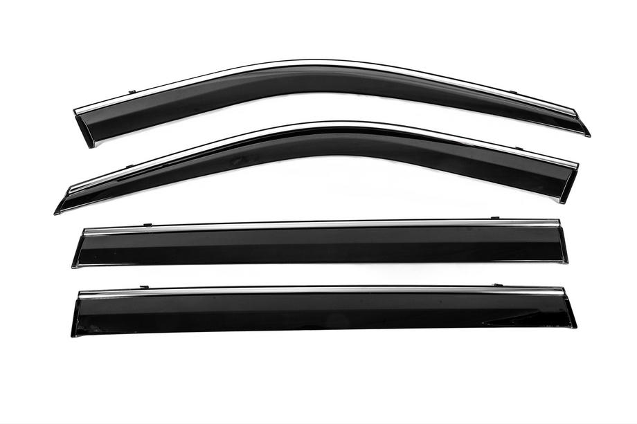 Toyota Highlander 2019- Deflecteurs de Vitres avec Moulure Chromee Niken Luxury (4 pcs) Photo 5