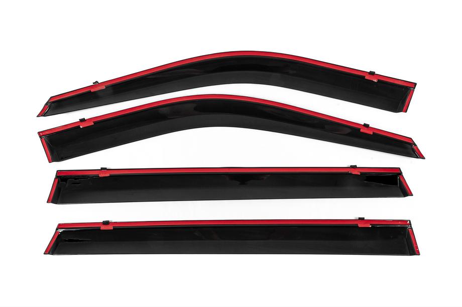 Toyota Highlander 2019- Deflecteurs de Vitres avec Moulure Chromee Niken Luxury (4 pcs) Photo 7