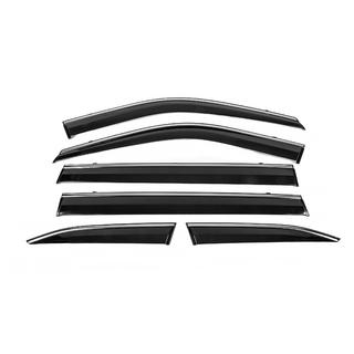 Déflecteurs de vitres avec moulure chromée Niken Luxury (6 pcs) photo 1