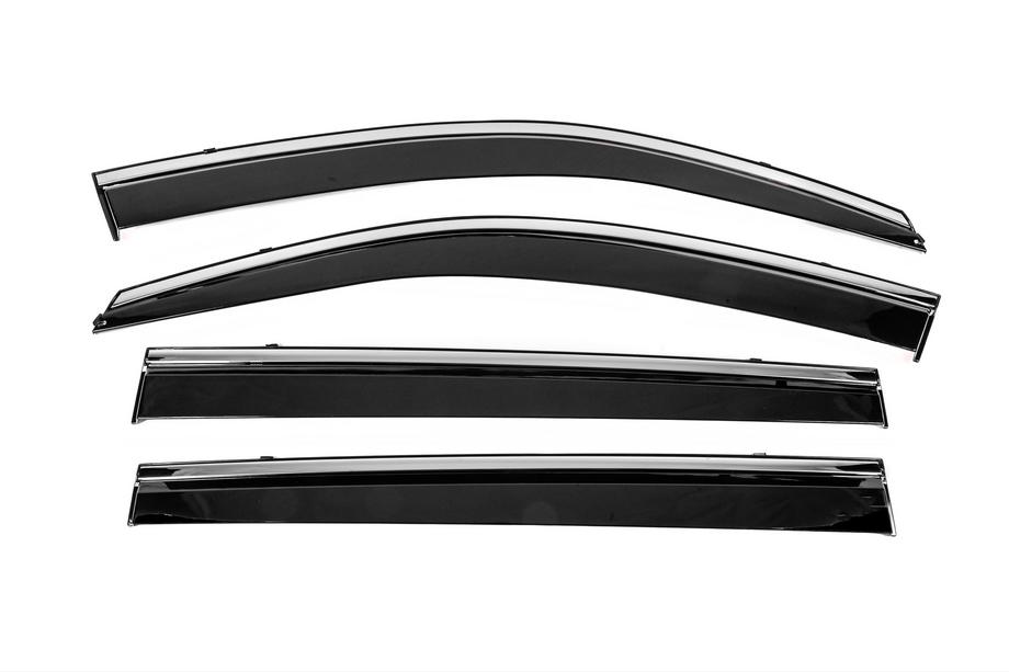 Toyota Highlander 2013-2019 Deflecteurs de Vitres avec Moulure Chromee Niken Luxury (4 pcs) Photo 1