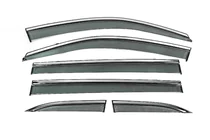 Toyota Highlander 2013-2019 Déflecteurs de vitres avec moulure chromée Niken Luxury (6 pcs) photo 2