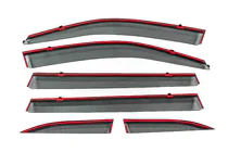 Toyota Highlander 2013-2019 Déflecteurs de vitres avec moulure chromée Niken Luxury (6 pcs) photo 5