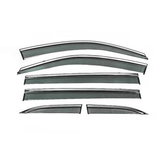 Déflecteurs de vitres avec moulure chromée Niken Luxury (6 pcs) photo 2