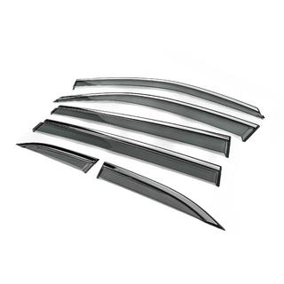 Déflecteurs de vitres avec moulure chromée Niken Luxury (6 pcs) photo 3